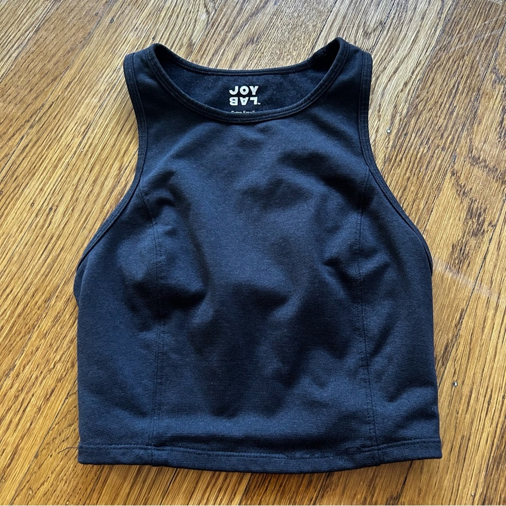 JoyLab Black longline sports bra